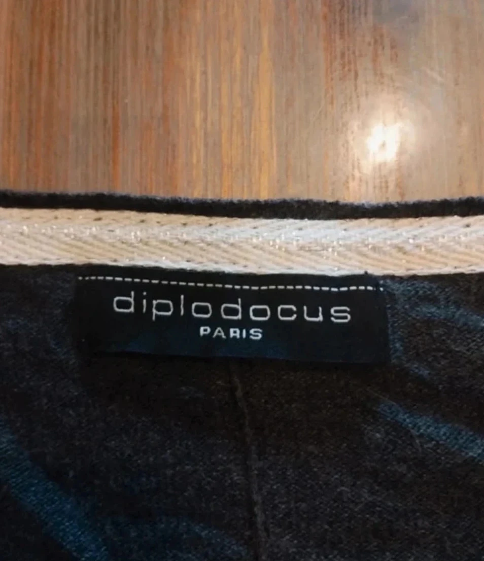 Cardigan gris estrellado, Diplodocus, Algodón/cachemir, T38 – photo 6